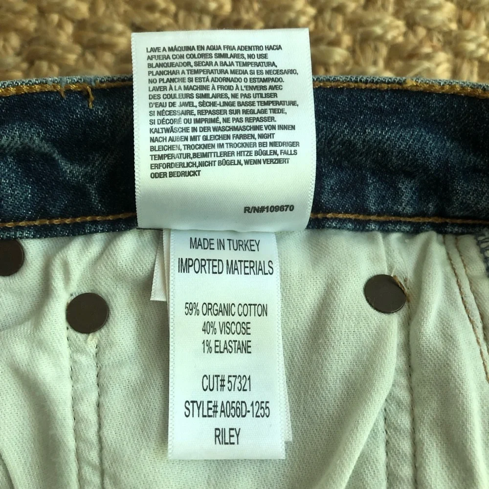 New: Agolde Riley Denim Jeans. Organic Cotton. Size 30 - Picture 14 of 16